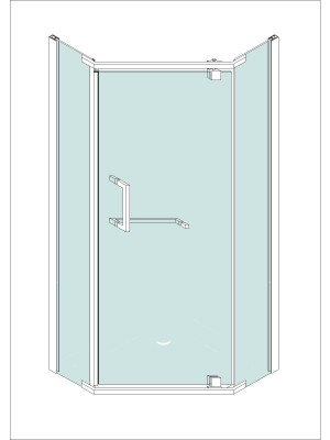 Frameless shower enclosures